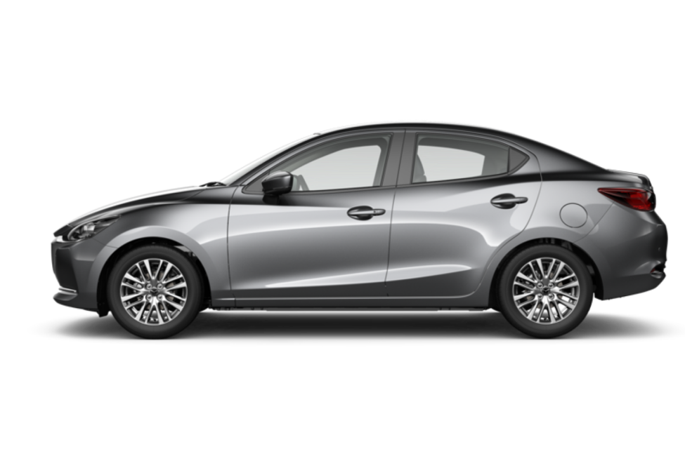 MAZDA2 SEDAN in Machine Grey Metallic (FWD) | + Rp. 4,000,000
