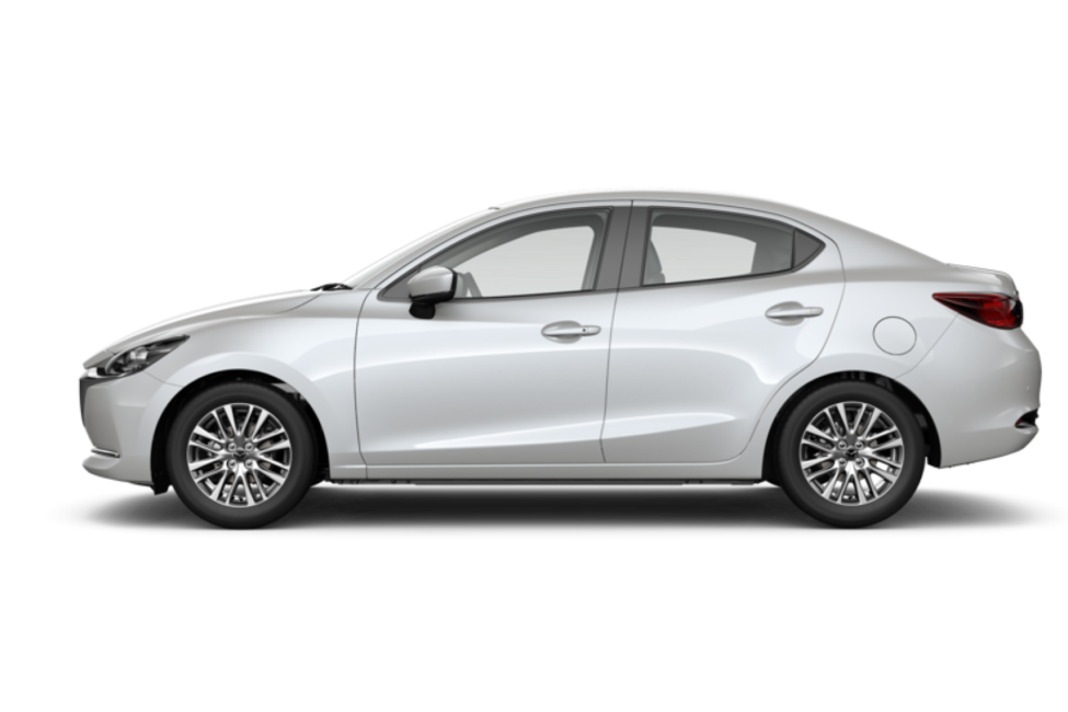 MAZDA2 SEDAN in Snowflake White Pearl Mica (FWD)