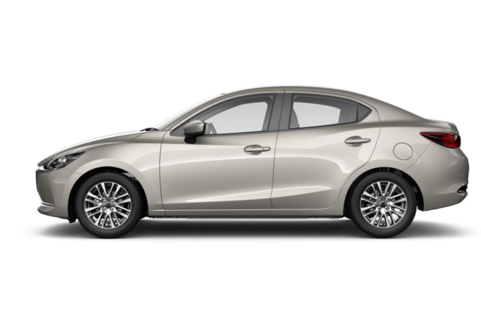 MAZDA2 SEDAN in Platinum Quartz Metallic (FWD)